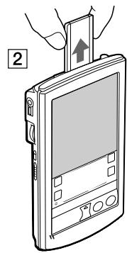SONY CLIEPEG-N770C/EC - Extraction d'un memory stick™ - 2