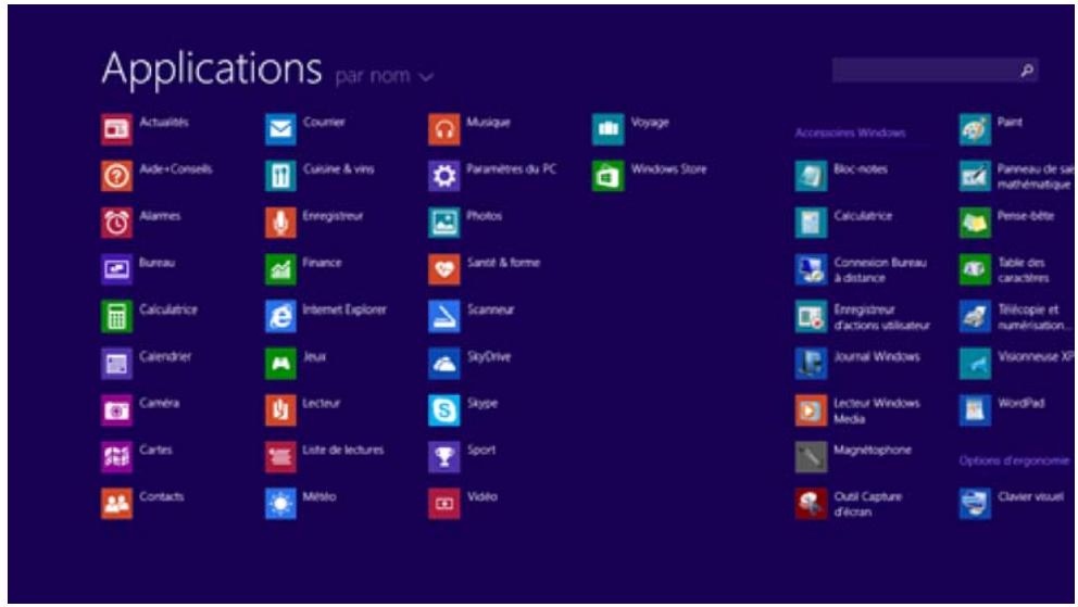 MICROSOFT SURFACE RT 64 GO - Recherche et ouverture d'applications - 1