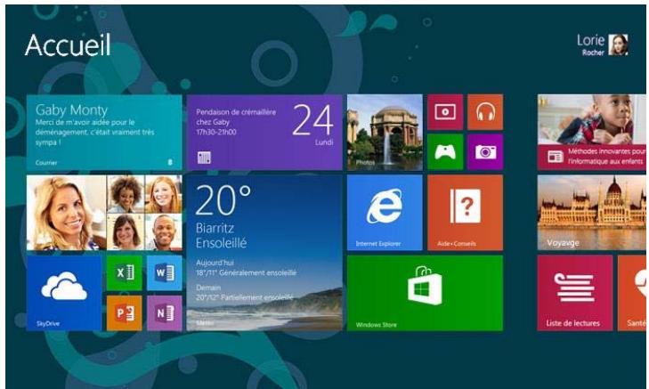 MICROSOFT SURFACE RT 64 GO - Écran d'accueil - 1