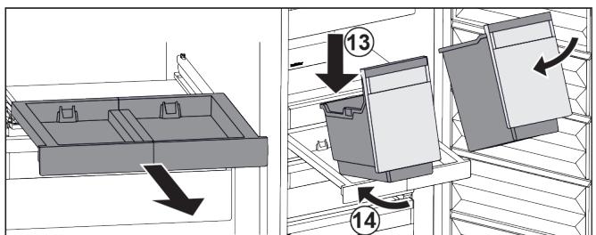 LIEBHERR XRFSD5220-20 - Installer les bacs - 1