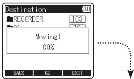 OLYMPUS LS-12 - Appuyez sur la touche F2 (GO). - 1