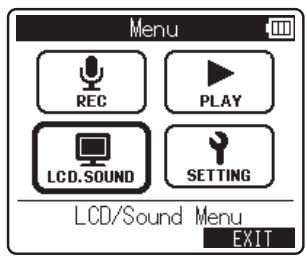 OLYMPUS LS-12 - Méthode de paramétrage du menu - 3