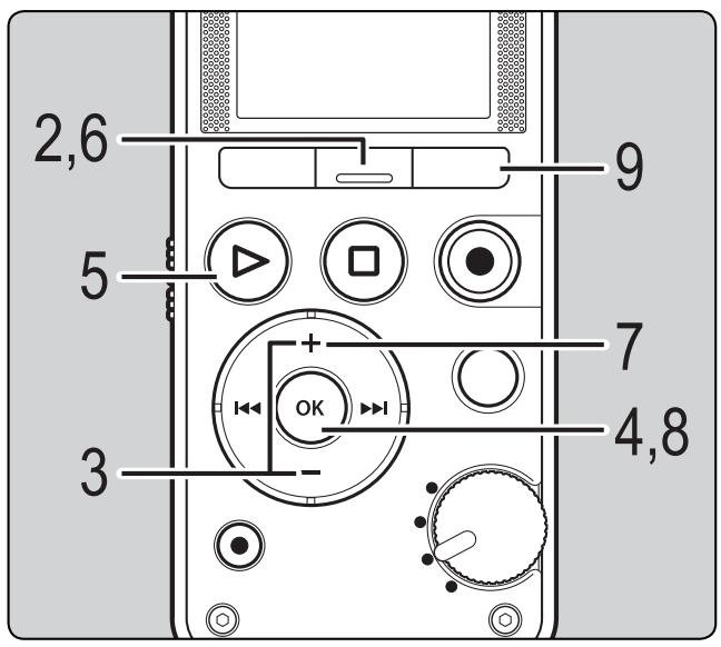 OLYMPUS LS-12 - Division d'un fichier [file divide] - 1