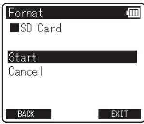 OLYMPUS LS-12 - Sélectionnez [format] dans le menu en [device menu] - 3