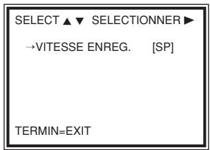 PHILIPS 14PV415BLARGENT - Sélection de la vitesse d'enregistrement (SP - standard play ou LP - long play) - 1