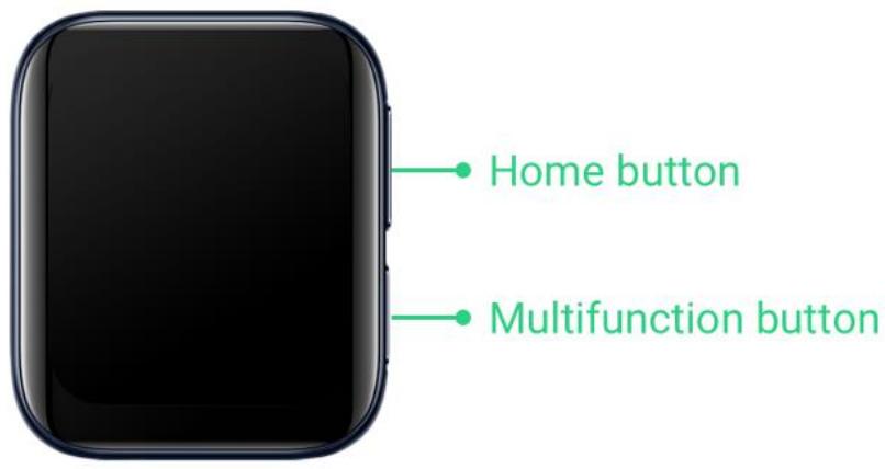 OPPO watch rose 41mm - Fonctions des boutons - 1
