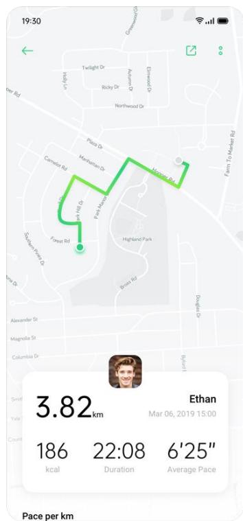 OPPO watch rose 41mm - Analyse de données sportives - 3