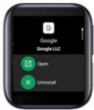 OPPO watch rose 41mm - Comment désinstaller une appli ? - 3