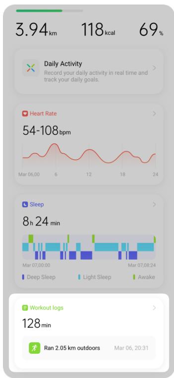 OPPO watch rose 41mm - Analyse de données sportives - 1