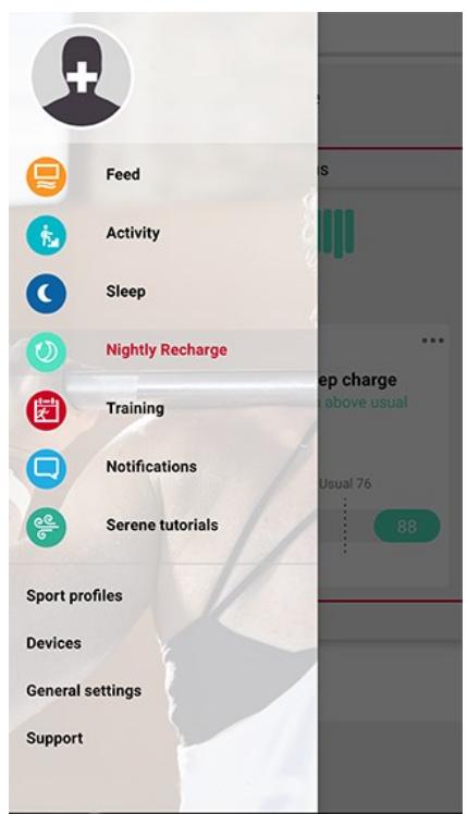 POLAR VANTAGE V2 VERT - Nightly recharge dans l'application polar flow - 1