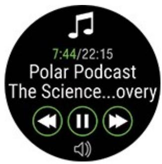 POLAR VANTAGE V2 VERT - Commandes de la musique - 1
