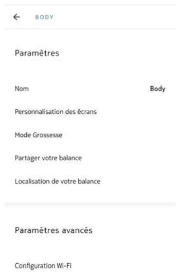 NOKIA BODY NOiRE - Modification de l'ordre d'affichage des écrans - 2