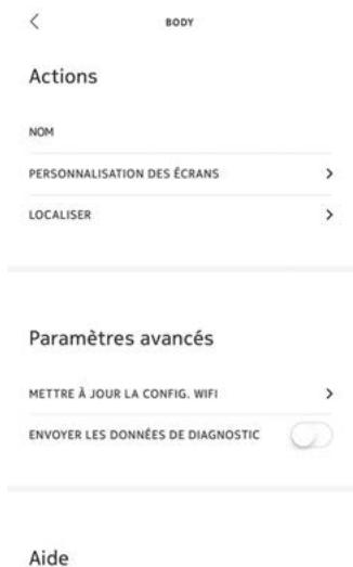 NOKIA BODY NOiRE - Modification de la configuration de votre nokia body - 2