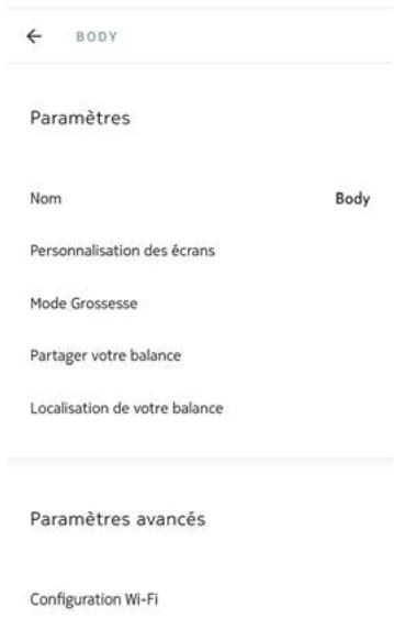 NOKIA BODY NOiRE - Modification de la configuration de votre nokia body - 2