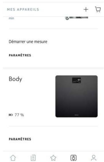 NOKIA BODY NOiRE - Modification de l'ordre d'affichage des écrans - 1