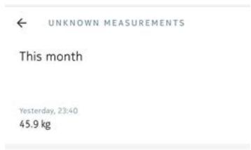 NOKIA BODY NOiRE - Récupération des mesures non attribuées - 2