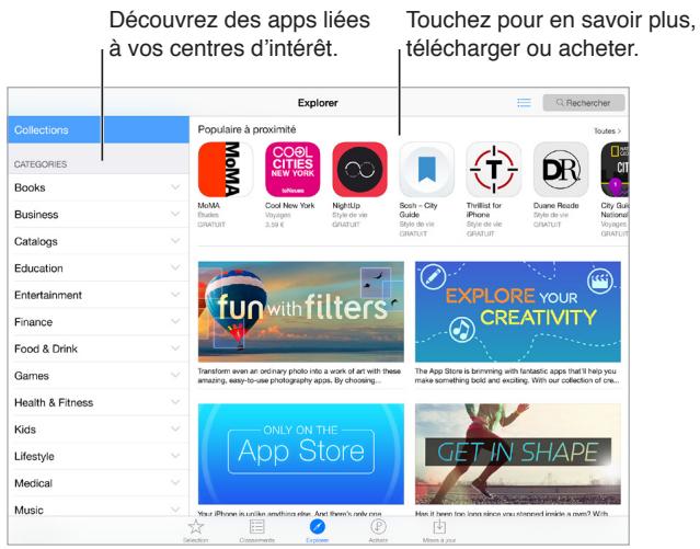 APPLE IPAD AIR 2 128 WIFI OR - L'app store en un coup d'œil - 2