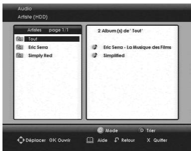 SAGEM DVR-6280T - 11-5-1 Lecture de fichiers audio - 1