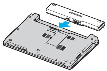 SONY VGN-TX - Pour installer le module batterie - 1