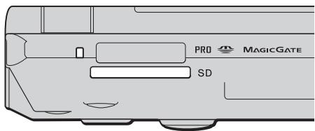 SONY VGN-TX - Pour insérer une carte mémoire - 1