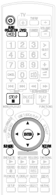 PANASONIC SC-PTX7EGC - Pour cocher ou découverter un groupe de pistes - 1