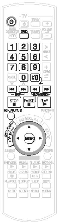 PANASONIC SC-PTX7EGC - Pour saisir des valeurs numériques à plus de 2 chiffres : - 1