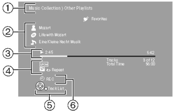 PANASONIC SC-PTX7EGC - Affichage des informations de piste - 1