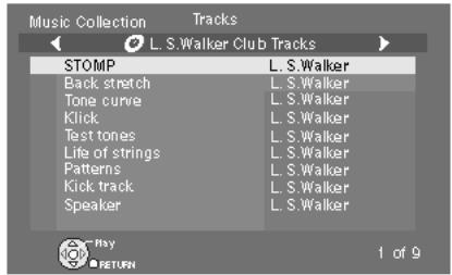 PANASONIC SC-PTX7EGC - Appuyez sur [ ] pour selectionner l'album et appuyez sur [ENTER]. - 1
