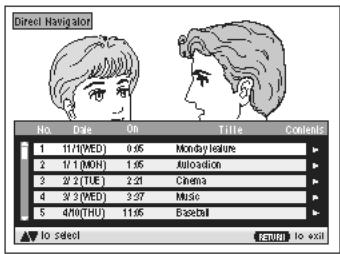 PANASONIC SC-PTX7EGC - Appuyez sur [DIRECT NAVIGATOR]. - 1