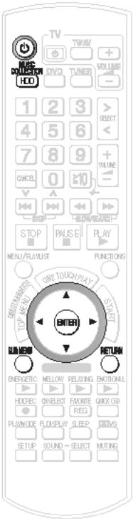 PANASONIC SC-PTX7EGC - Remarque relative à la modification des listedes de lecture - 1