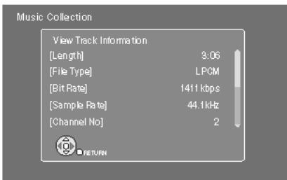 PANASONIC SC-PTX7EGC - Affichage des informations de piste ou de disque dur - 2