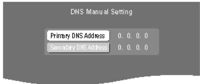 PANASONIC SC-PTX7EGC - Réglage manuel du serveur DNS - 1