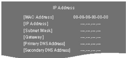 PANASONIC SC-PTX7EGC - Pour vérifier l'adresse IP, etc. - 1