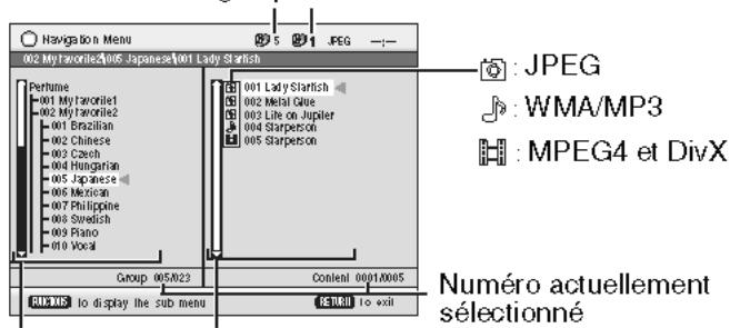 PANASONIC SC-PTX7EGC - Lecture à partir de l'objet selectionné (Navigation Menu) - 1