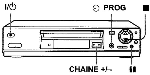 SONY SLV-SE720 - Enregistrement d'émissions à l'aide du boutonprogrammateur (SLV-SE820B uniquement) - 1