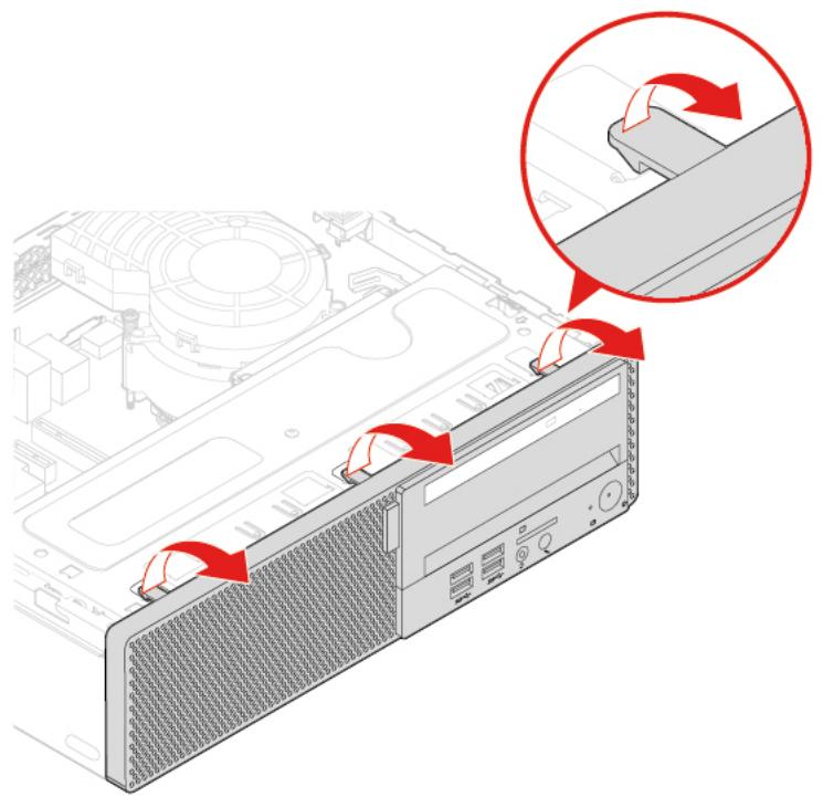 LENOVO M920 - Remplacement du panneau frontal - 1