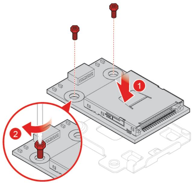 LENOVO M920 - Remplacement des options d'e/s avant - 2