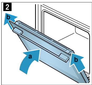 NEFF FourC17DROON - Décrocher la porte de l'appareil - 2