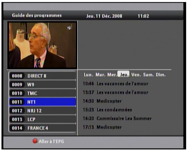 VISIOSAT TVS 7500 - VI.4 guide électronique des programmes (EPG) - 1