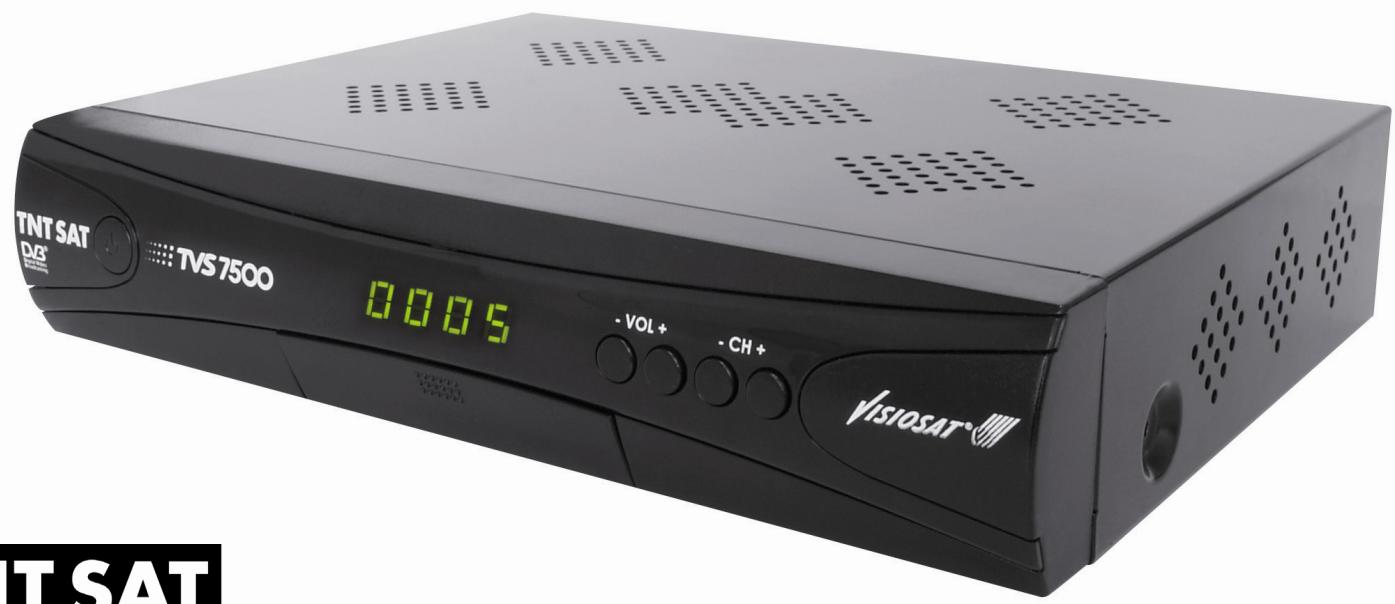VISIOSAT TVS 7500 - Terminal de réception des chaînes de la TNT disponibles par satellite avec TNTSAT - 1
