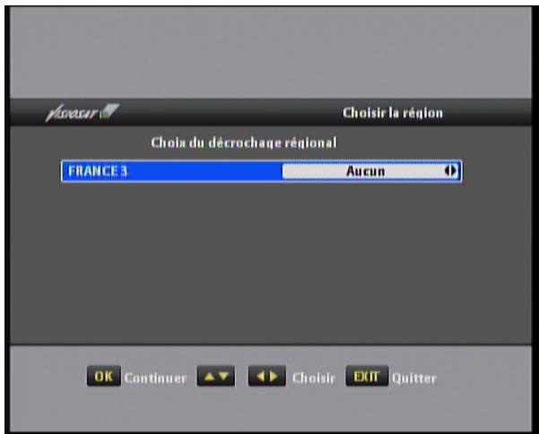 VISIOSAT TVS 7500 - Iv.4 choix de la déclinaison régionale - 1