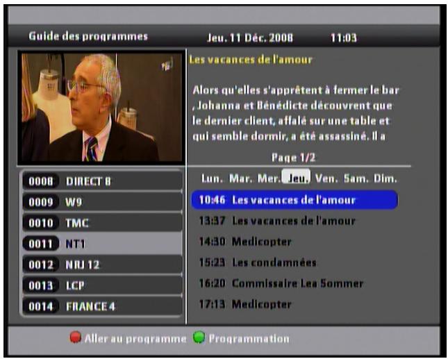 VISIOSAT TVS 7500 - VI.4 guide électronique des programmes (EPG) - 2