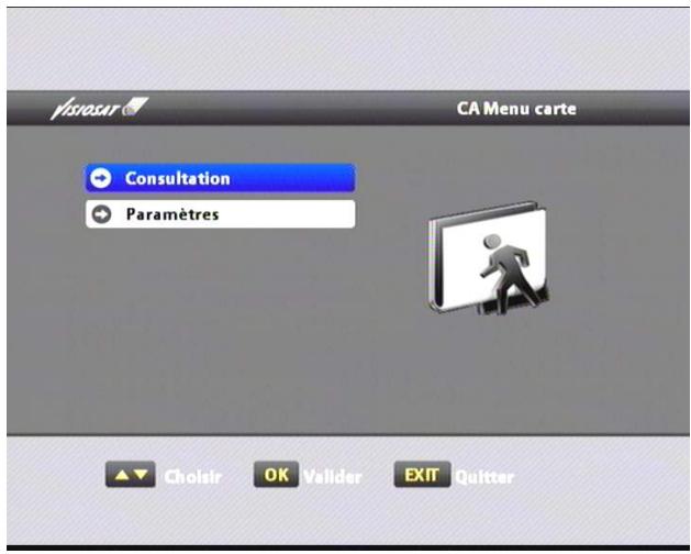 VISIOSAT TVS 7500 - V.4.4 menu carte - 2