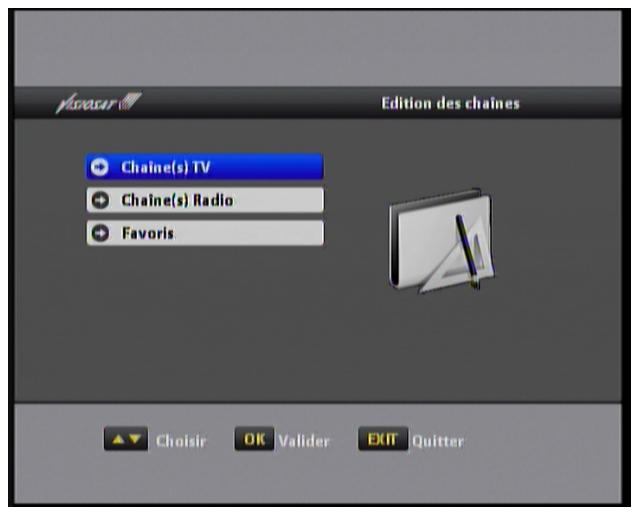 VISIOSAT TVS 7500 - V.1. A gestion des chaînes - 1