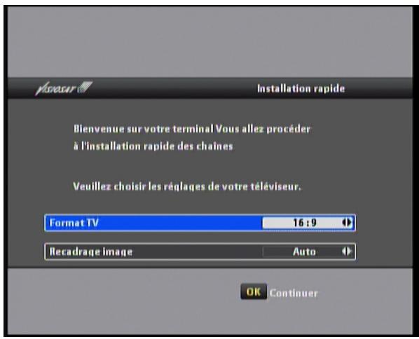 VISIOSAT TVS 7500 - IV.1 réglage du format du téléviseur - 1