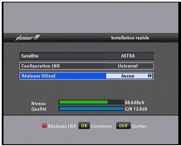 VISIOSAT TVS 7500 - V.5.1 modification de la configuration LNB - 1