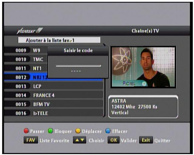 VISIOSAT TVS 7500 - Blocage de chaînes - 1
