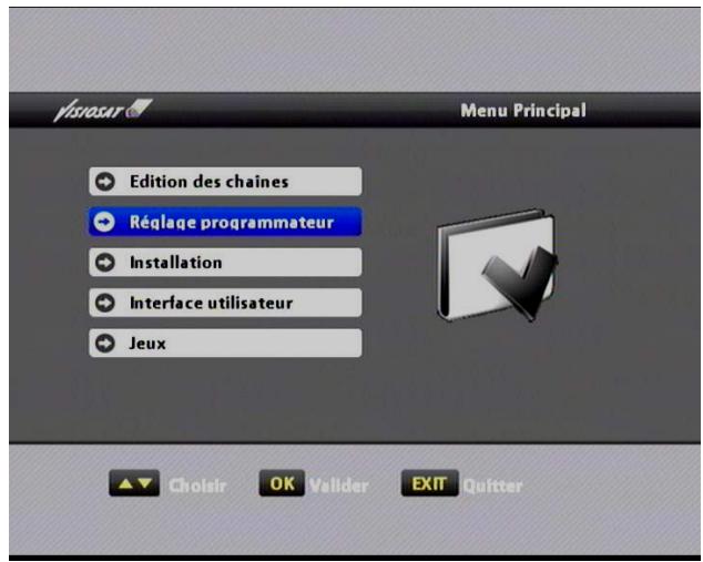 VISIOSAT TVS 7500 - V.2. a réglage de l'heure locale - 2