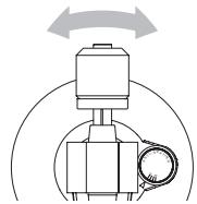 TEAC TN-280BT - Tournez le contrepoids jusqu'à ce que le bras de lecture soit à l'horizontal. - 1