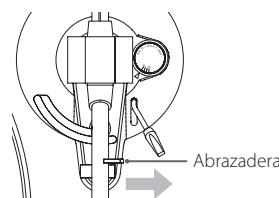 TEAC TN-280BT - Desplace la abrazadora de sujeción del brazo hacía la derecha para liberar el brazo. - 1